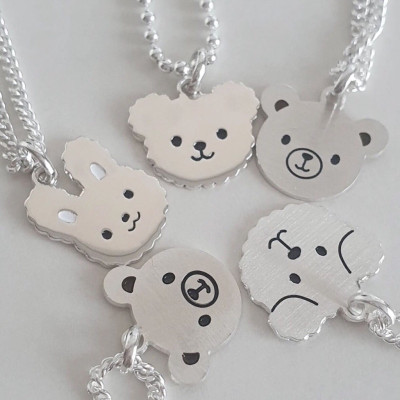 Dây Chuyền, Vòng Cổ Trẻ Em Bạc Ta Hình Mặt Hổ Có Khắc Chữ Theo Yêu Cầu Bạc Hiểu Minh DTE068