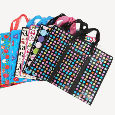 Túi Đựng Quần Áo Giỏ Đựng Đồ Chăn Mền Chống Thấm Nước Hoa Văn Đẹp Chất Liệu Bạt Dày Dặn Có Lựa Chọn Mẫu Sọt - Giao Mẫu Ngẫu Nhiên