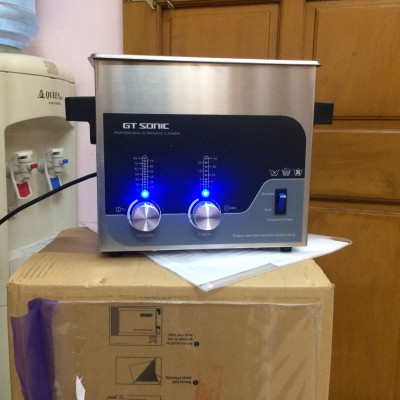 Máy rửa siêu âm GTsonic T3-3 lít công nghệ sóng siêu âm hiện đại, làm sạch nhanh bụi bẩn, dầu mỡ, cặn bám; thích hợp vệ sinh trang sức, kính mắt, đồng hồ, linh kiện điện tử, dụng cụ y tế, phòng thí nghiệm – Hàng chính hãng