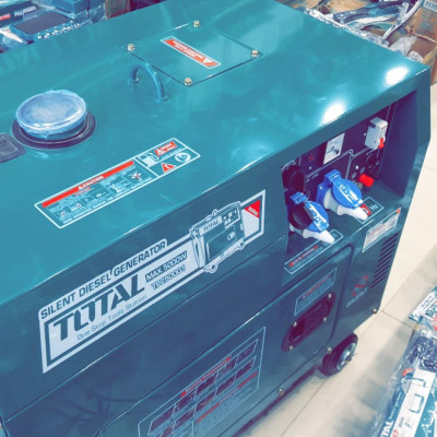 MÁY PHÁT ĐIỆN DẦU 5KW 1 PHA TOTAL TP250001 - CHỒNG ỒN - HÀNG CHÍNH HÃNG