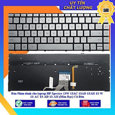 Bàn Phím dùng cho laptop HP Spectre 13W 13AC 13AD 13AH 13-W 13-AC 13-AD 13-AH (Màu Bạc) Có Đèn - Hàng Nhập Khẩu New Seal