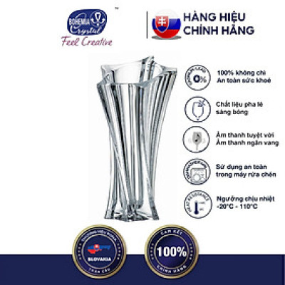 Lọ Hoa Pha Lê Crystalite Bohemia Sao Eo 33.0cm