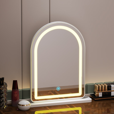 Gương led hình vòm màu trắng để bàn trang điểm siêu xinh thương hiệu IGA - GP402