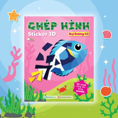 Sách - Ghép Hình Sticker 3D - Đại Dương 02