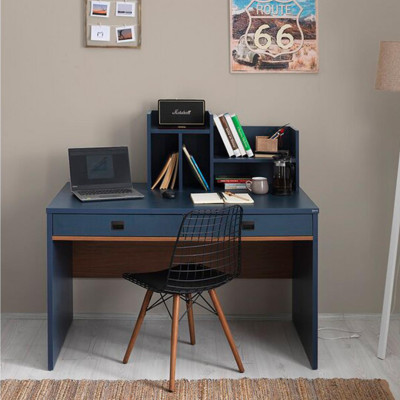 Bàn liền hộc bằng gỗ tiện dụng SMLIFE Delphine