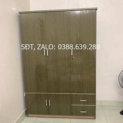 Tủ nhựa đài loan 3 cánh vân gỗ