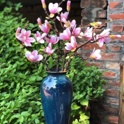 Lọ hoa gốm sứ - Lọ Đùi Dế Cao - Gốm sứ Bát Tràng - Trang trí nhà cửa