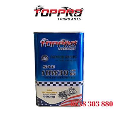 Dầu nhớt xe Ga Cao Cấp TOPPRO 10W30 SN [MUA 2 TẶNG 1 ÁO+2 MÓC KHÓA] [MUA 3 TẶNG 3 ÁO 5 MÓC KHÓA]