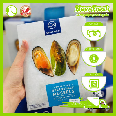 [GIAO NHANH HCM] Vẹm Xanh Newzealand Sanford - Hộp 1Kg