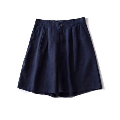 Set áo blazer nữ tay dài và quần đùi chất linen mềm mịn, thoải mái, phong cách Hàn Quốc, hàng hot girl 2025