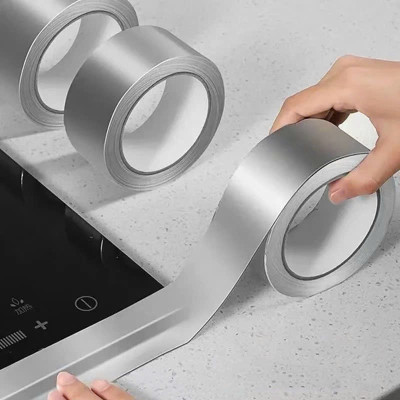 5cm x 30mét Băng Keo Giấy Bạc Nhôm Chịu Nhiệt Chống Nước Để Vá Thau Rổ, Chống Thấm Nhà Bếp Vá Ống Nước Thau Chậu