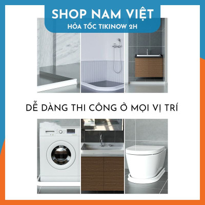 Thanh Dán Silicon Chặn Nước Tràn Cho Phòng Tắm, Nhà Vệ Sinh
