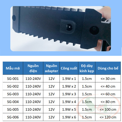 Quạt Shengang Cooling Fan Dimmer tản nhiệt làm mát bể cá tép thủy sinh