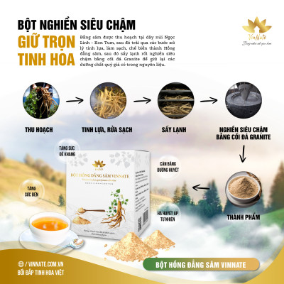 Bột hồng đẳng sâm Vinnate