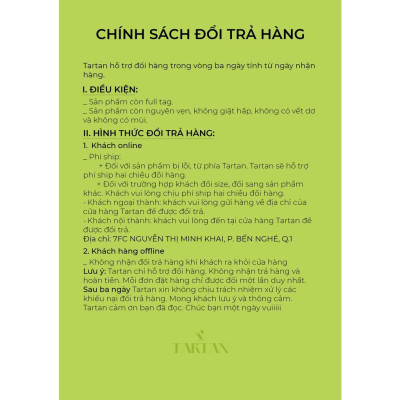 Áo Croptop Tay Dài Xanh Vàng TARTAN - T-TitTotTet Croptop / Neon 