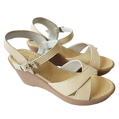 Giày Đế Xuồng Nữ BIGGBEN Da Bò Thật Cao 7 Phân SDX57