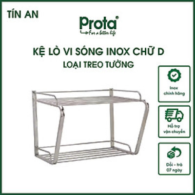 Kệ Lò Vi Sóng Inox Treo Tường Cao Cấp Loại Lớn Chắc Chắn Prota - PT-972
