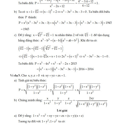 Các Chuyên Đề Bồi Dưỡng Học Sinh Giỏi Đại Số Lớp 9