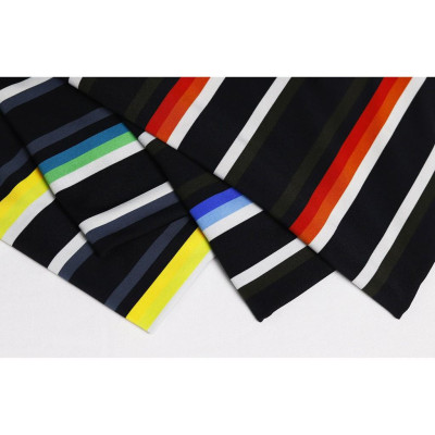 Áo Polo Nam OVERCO Sọc Ngang Sọc Đen Cam Thời Trang Cao Cấp 