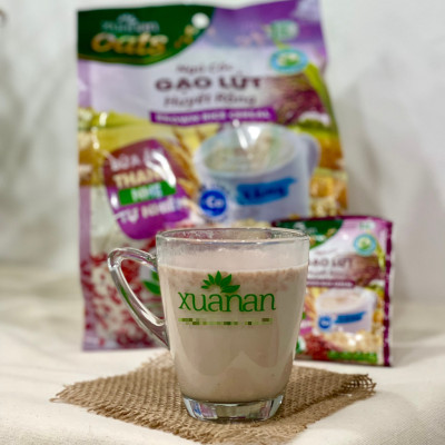 Combo 2 túi: Ngũ Cốc Gạo Lứt Huyết Rồng 400G + Ngũ Cốc Yến Mạch Hạnh Nhân Hạt Chia 400G[ít đường](Tặng Kèm 2 Túi Yến Mạch 150G)