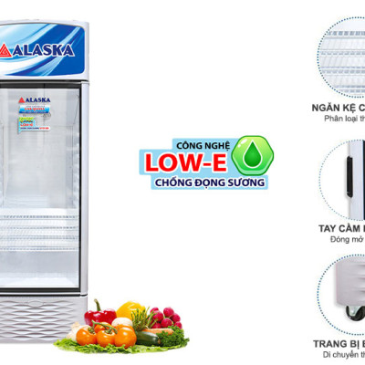 Tủ mát Alaska LC-555H 300 lít - HÀNG CHÍNH HÃNG - CHỈ GIAO HCM