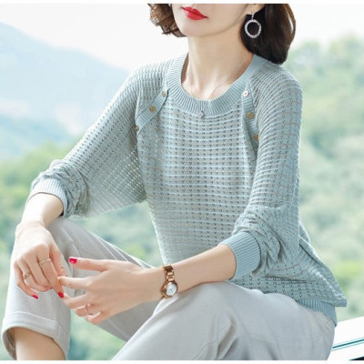 Áo len nữ tay dài cổ cao chất len mềm dày ấm mặc động  L23