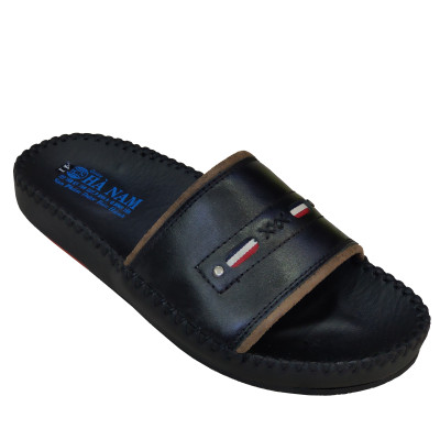 Dép Nam Quai Ngang HÀ NAM Da Bò Thật Cao Cấp DNA2087