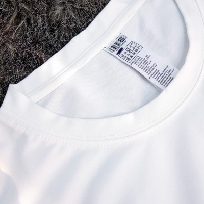 Áo thun nam nữ 80% Cotton White17