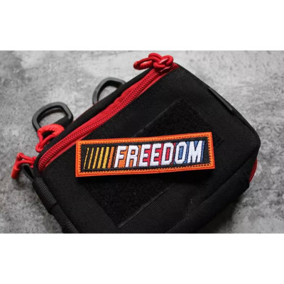 Patch_velcro vải FREEDOM & LET
