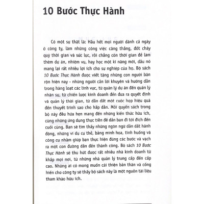 10 Bước Thực Hành Trở Thành Nhà Quản Lý Thành Công