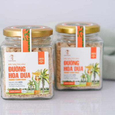 Đường hoa Dừa SOKFARM Hũ 135gr - Ngon ngọt tự nhiên, không sợ tăng cân, phù hợp với trẻ em, người đường huyết cao và tiểu đường type 2.
