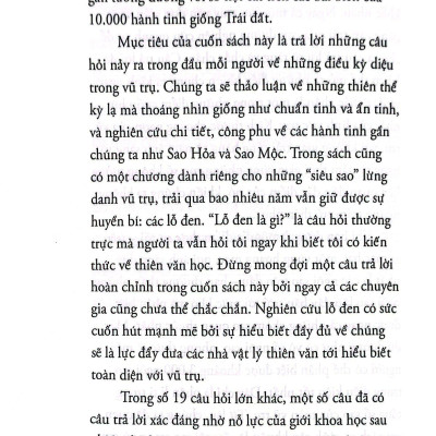 Những Câu Hỏi Lớn Vũ Trụ (Tái Bản)