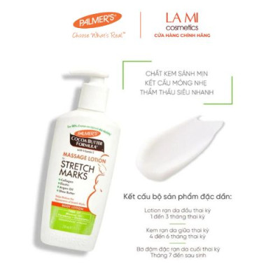 Dưỡng thể ngừa rạn da đầu thai kì Palmer