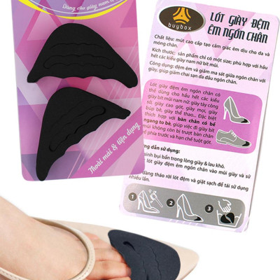 Combo 01 cặp lót mũi giày cao su non và 01 cặp lót gót chân 2 trong 1 - buybox - BBPK09&50