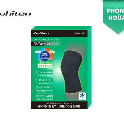 Đai bảo vệ đầu gối loại mềm Phiten supporters knee soft type AP253014/AP253016
