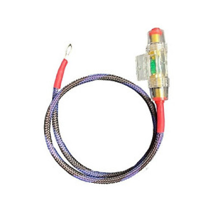 Cầu Chì Ống 60A Có Dây Nối Ắc Quy 8AWG độ nguồn loa sub, thiết bị âm thanh cho ô tô đảm bảo an toàn
