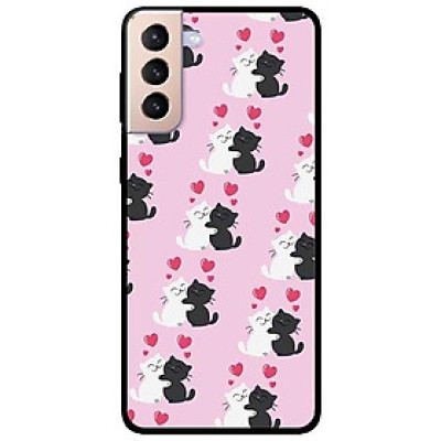 Ốp lưng dành cho Samsung S21 - S21 Plus - S21 Ultra mẫu Mèo Yêu Nhau