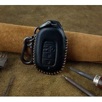 Bao Da Ép Phom Chìa Khóa Ô Tô Honda Civic 2022 4 nút Da Bò Thật - hàng chính hãng