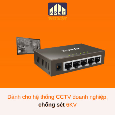 Bộ chia mạng 5 cổng tốc độ 1000Mbps Switch TEG1005D Tenda hàng chính hãng