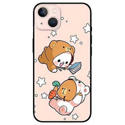 Ốp lưng dành cho Iphone 13 Mini - Iphone 13 - Iphone 13 Pro -  Iphone 13 Pro Max - Hai Chú Gấu Bay