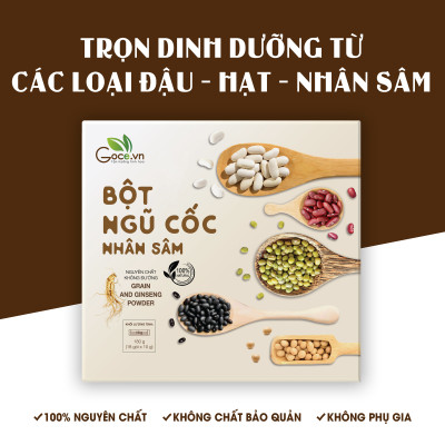 Bột ngũ cốc nhân sâm Goce - 180g (18 gói x 10g)