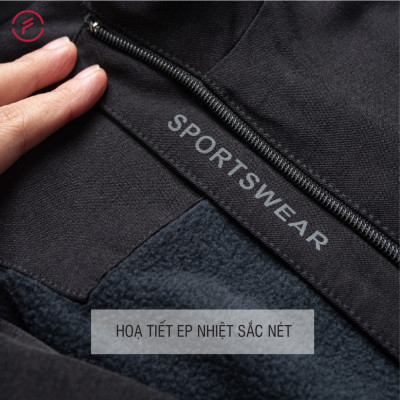 Bộ Quần Áo Thể Thao Nam Fasvin BC23615.HN Chất Vải Gió Hai Lớp Lót Nỉ Dầy Dặn Ấm Áp.