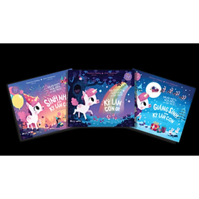 Sách - Combo Mười Phút Nữa Đến Giờ Đi Ngủ - Bộ 3 Cuốn Kỳ Lân Con (Dỗ Bé Ngủ Ngon Trong 10 Phút)