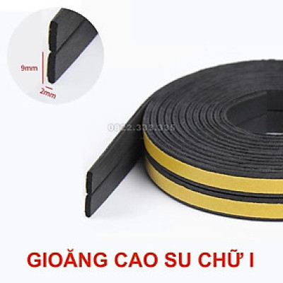  Freeship 6 Mét Roong, Gioăng cao su chữ I chống ồn, ngăn Bụi cửa Sổ cửa đi, cửa gỗ Trendycar