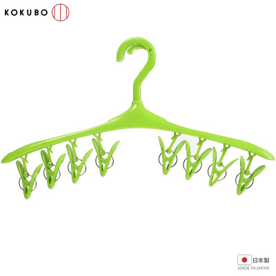 Móc phơi quần áo 8 kẹp Kokubo Ramo - Hàng nội địa Nhật Bản