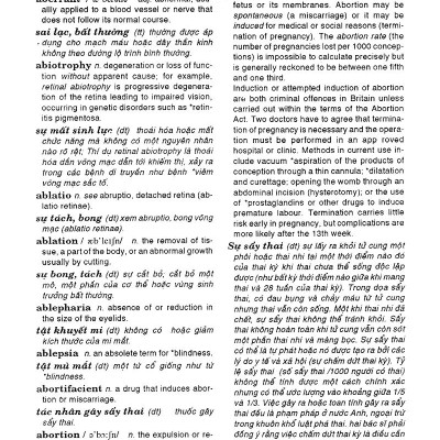 Từ Điển Y Học Anh - Việt