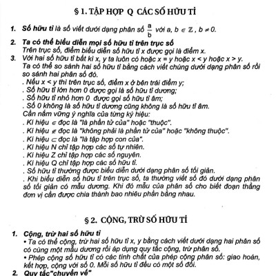 500 Bài Toán Chọn Lọc Đại Số Lớp 7
