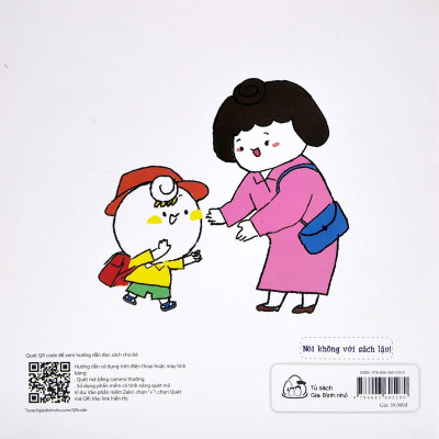 Sách Ehon Miu Miu Tự Lập Phần 2 Song Ngữ - Đi Học