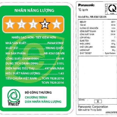 Tủ lạnh Panasonic Inverter 510 lít Multi Door NR-X561GB-VN - HÀNG CHÍNH HÃNG - CHỈ GIAO HCM