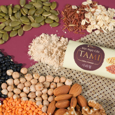 1 gói bột ngũ cốc nảy mầm Tami TÂM MINH FOODS ít ngọt dinh dưỡng giảm cân